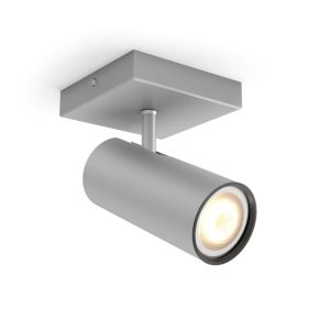 Philips Hue White Ambiance Buratto Einzelspot Silber + Dimmschalter