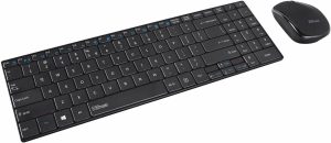 Trust Gusy Ultra Thin drahtlose Tastatur mit Funkmaus