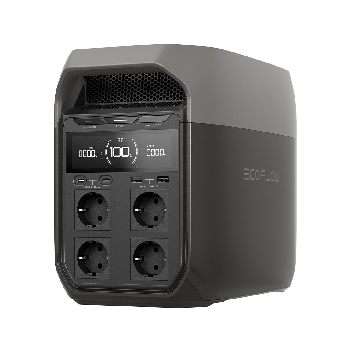 EcoFlow DELTA 3 - Tragbare Powerstation - Silber