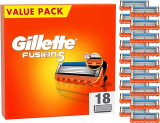 Gillette Fusion 5 Rasierklingen, 18 Ersatzklingen für günstige 46,99 Euro
