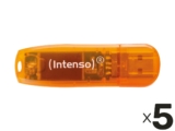 INTENSO USB Stick Rainbow Line 64 GB 5er Pack für 19,95€ (25,94€ inkl. Versand)
