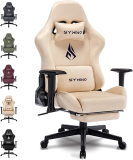 Symino Gaming Stuhl Bürostuhl Creme Farben für 169,99 Euro